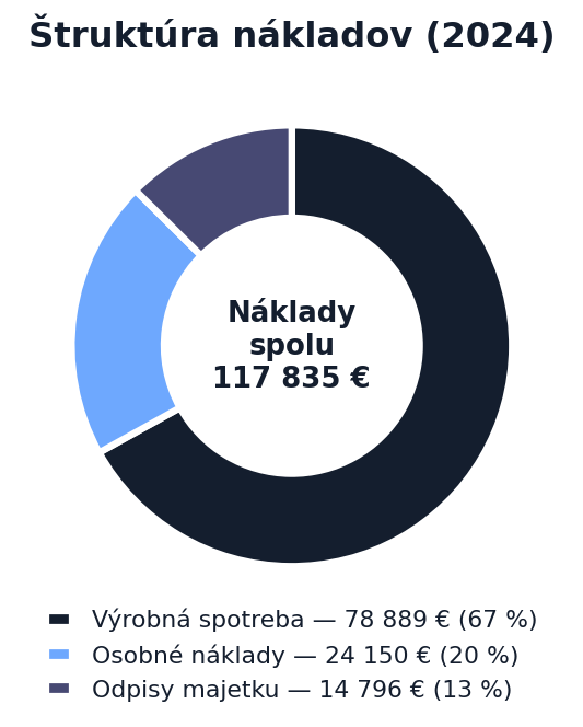 Štruktúra nákladov 2024