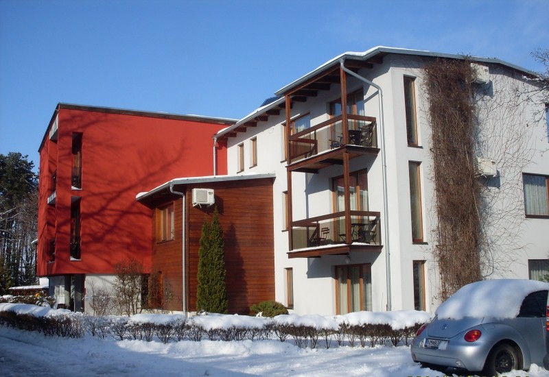 Hotel Panoráma – exteriér v zime