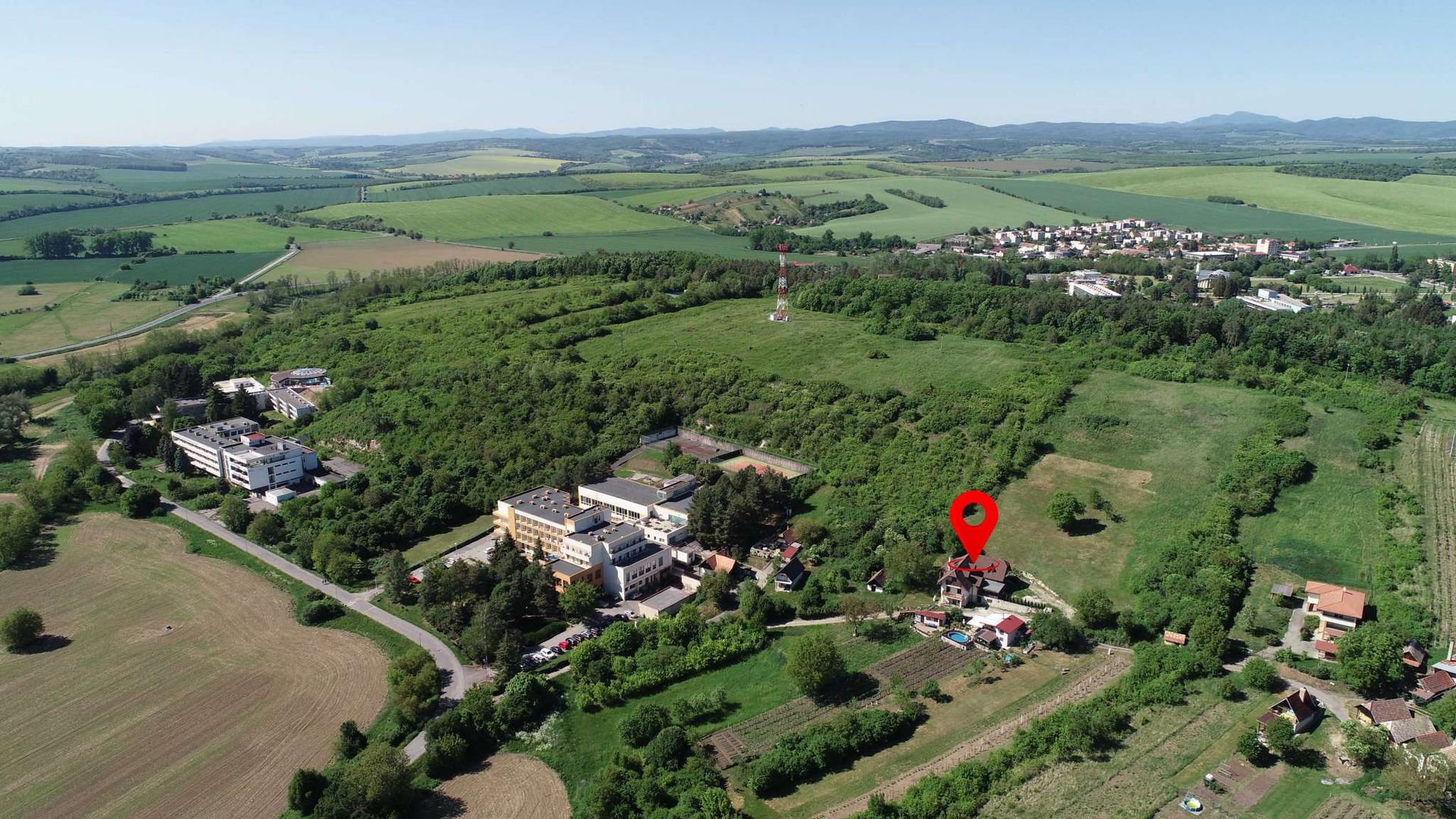 Penzión Bakchus – výhľad na okolitú krajinu